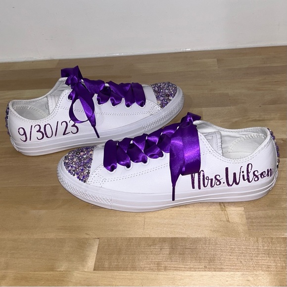 Custom Wedding day converse - Picture 2 of 5